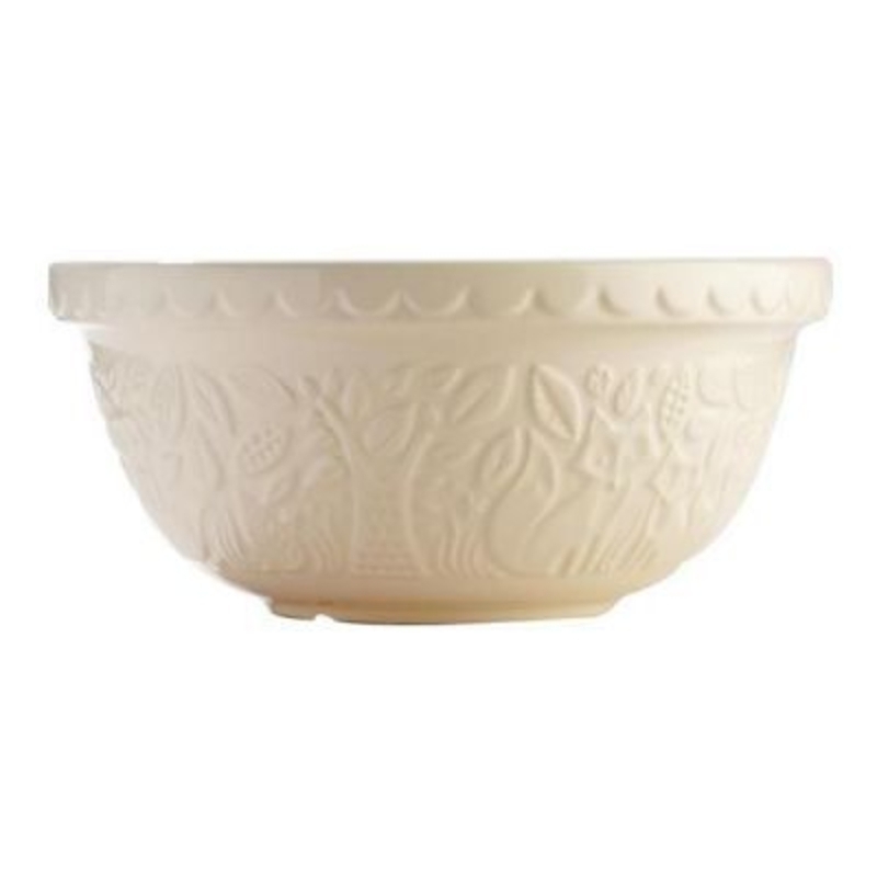 The Mason Cash S12 (29cm) Fox Cream Mixing Bowl is perfect for bread, cake, cookie, pastry and pudding mixes. Part of the Mason Cash In the Forest range this bowl is embossed with fox forest scenes inspired by folk tales of the mid-19th Century.  Microwa